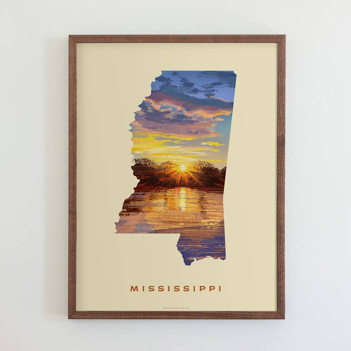 Mississippi-flodtryk for engroshandel hos 50 States of Beauty