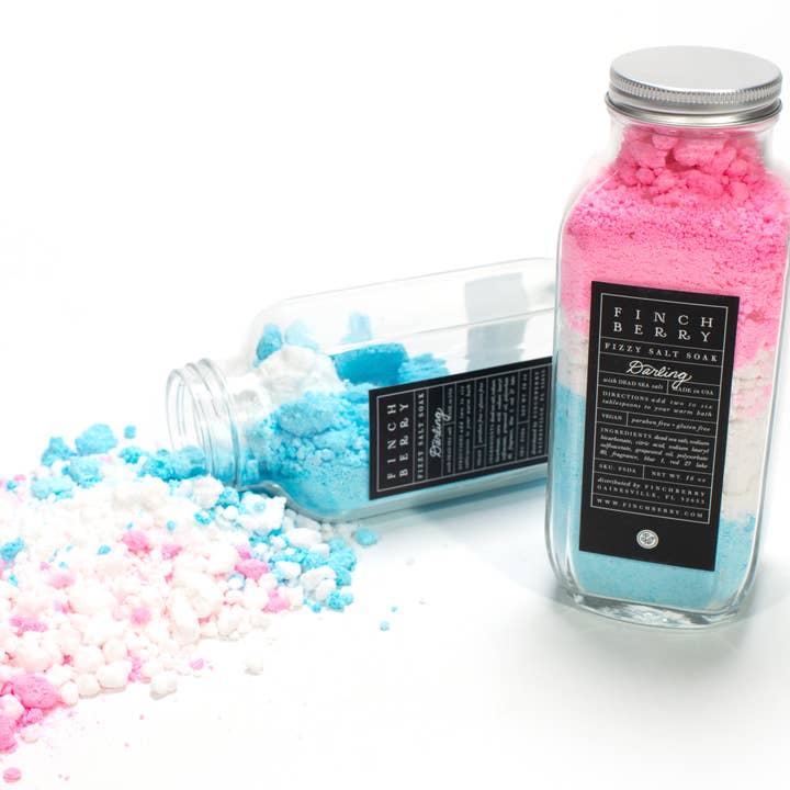 FinchBerry - Wholesale Bath Salts - Darling Relaxing and Softening Fizzy Salt Bath Soak2