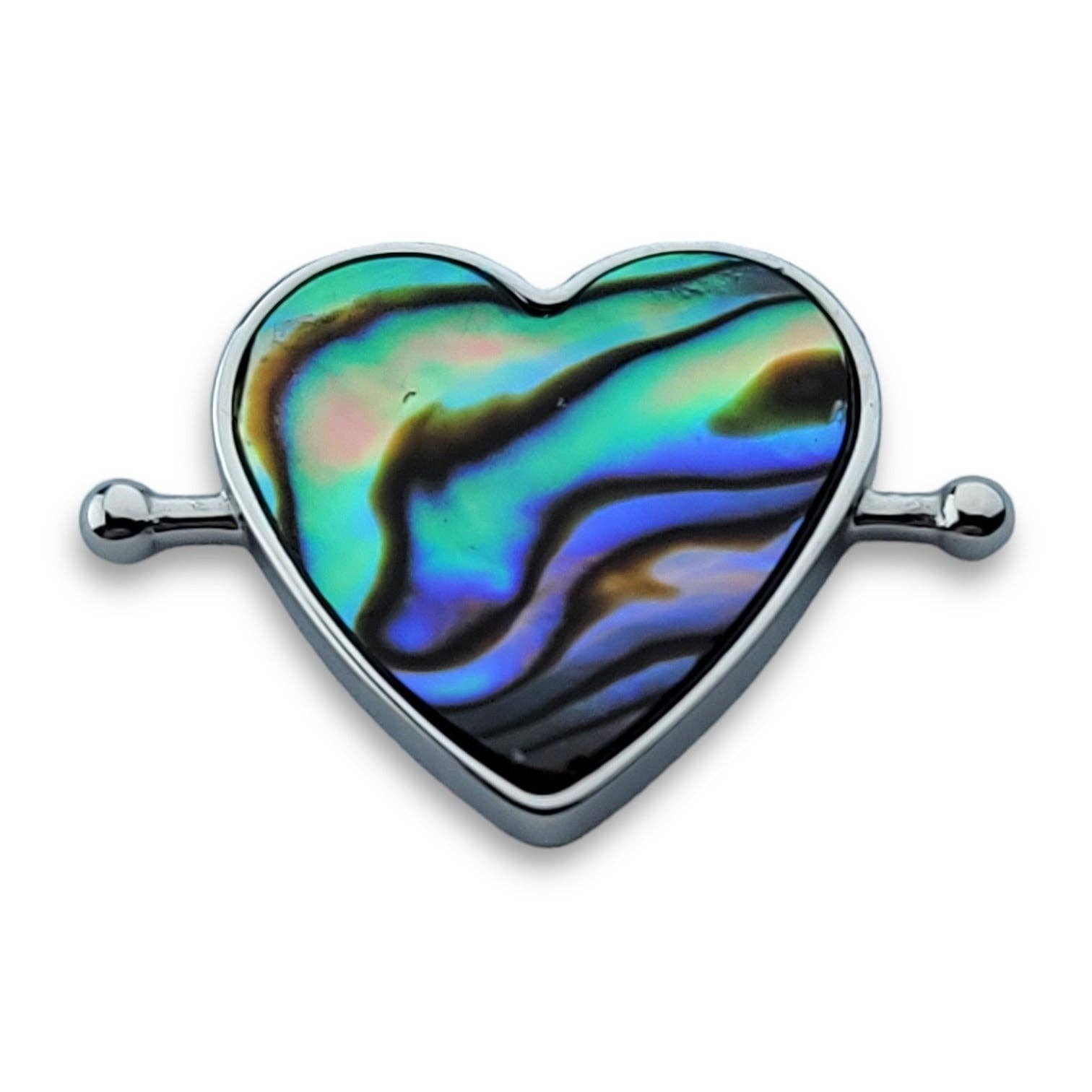 CONQUERing – Pedra/cristal espiritual por atacado – Abalone Shell Elemento de Cristal em Forma de Coração7