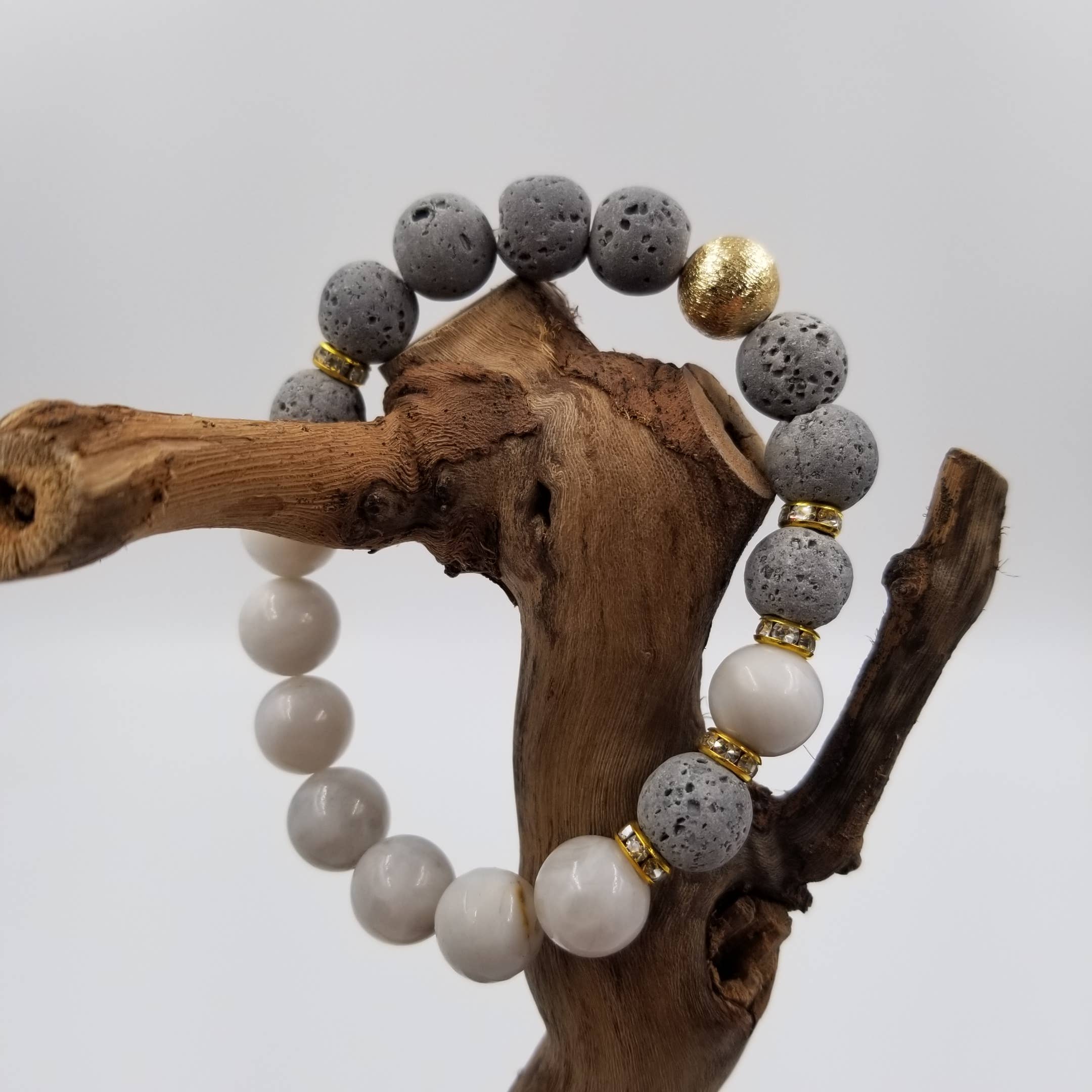 CHAKRA JEWELRY - Venta al por mayor Pulsera de cuentas - Pulsera de perlas Yoga Energy Lava Volcano0