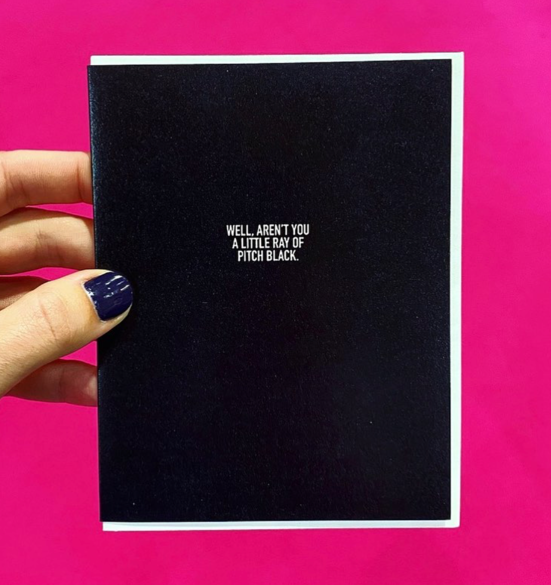 Skel & Co - Wholesale Everyday Greeting Card - Pitch Black Funny Everyday Greeting Card1