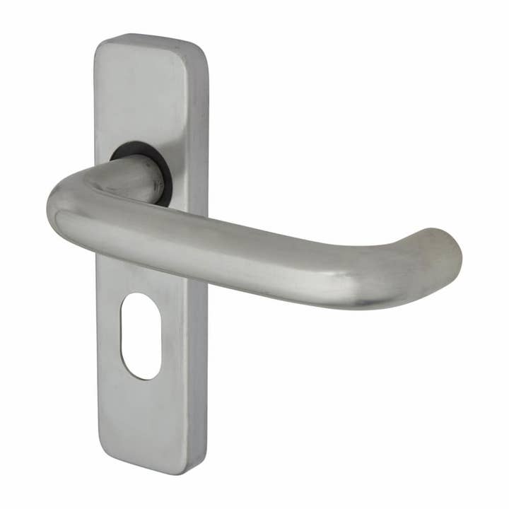 Puma Return to Door Lock Handle - Oval - Aluminium for wholesale by Diybasket