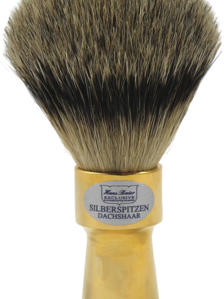 Scheerkwast Little Rascal met gouden handvat voor wholesale door Hans Baier Exklusive