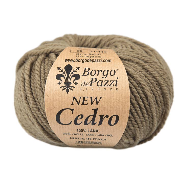Borgo de' Pazzi - Firenze – Großhandel Garn – Puralana Cedar Schurwollgarn 3-fädig, 50 g, 10er Pack18