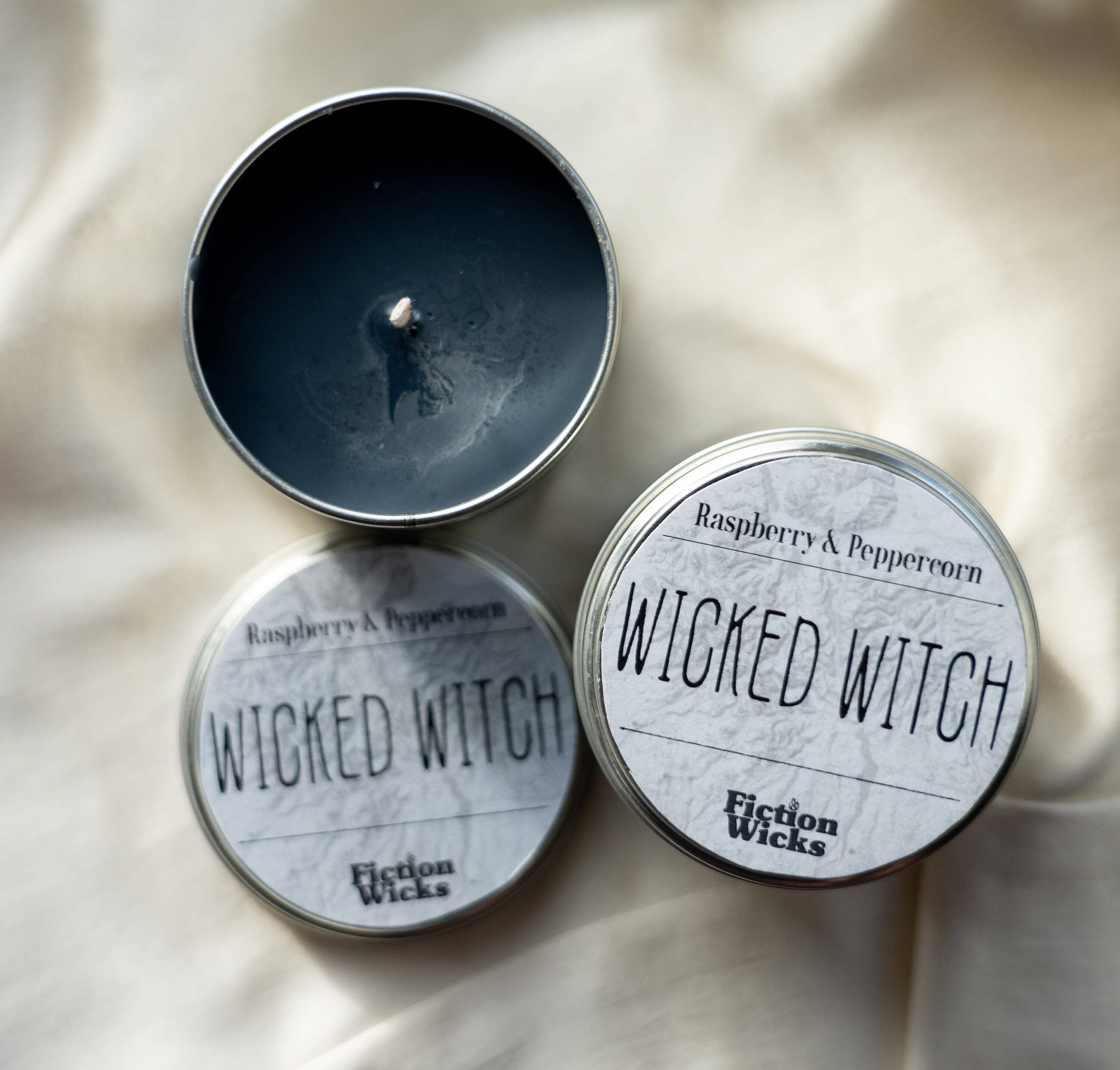 Fictionwicks - Venta al por mayor Velas en tarros - Vela gótica negra Wicked Witch inspirada en El Mago de Oz1