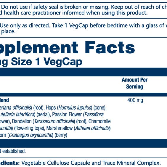 Solaray - Wholesale Oral Supplement/Vitamin - Sleep Blend Sp-171