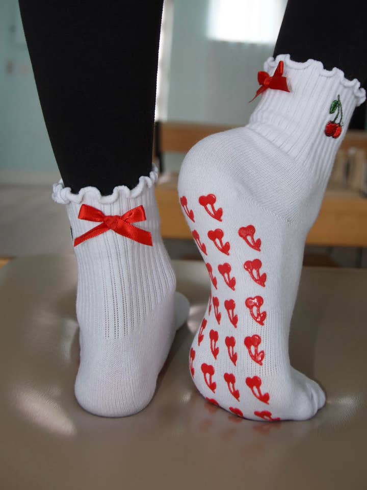 Cherry Grip Socks for wholesale by Avka