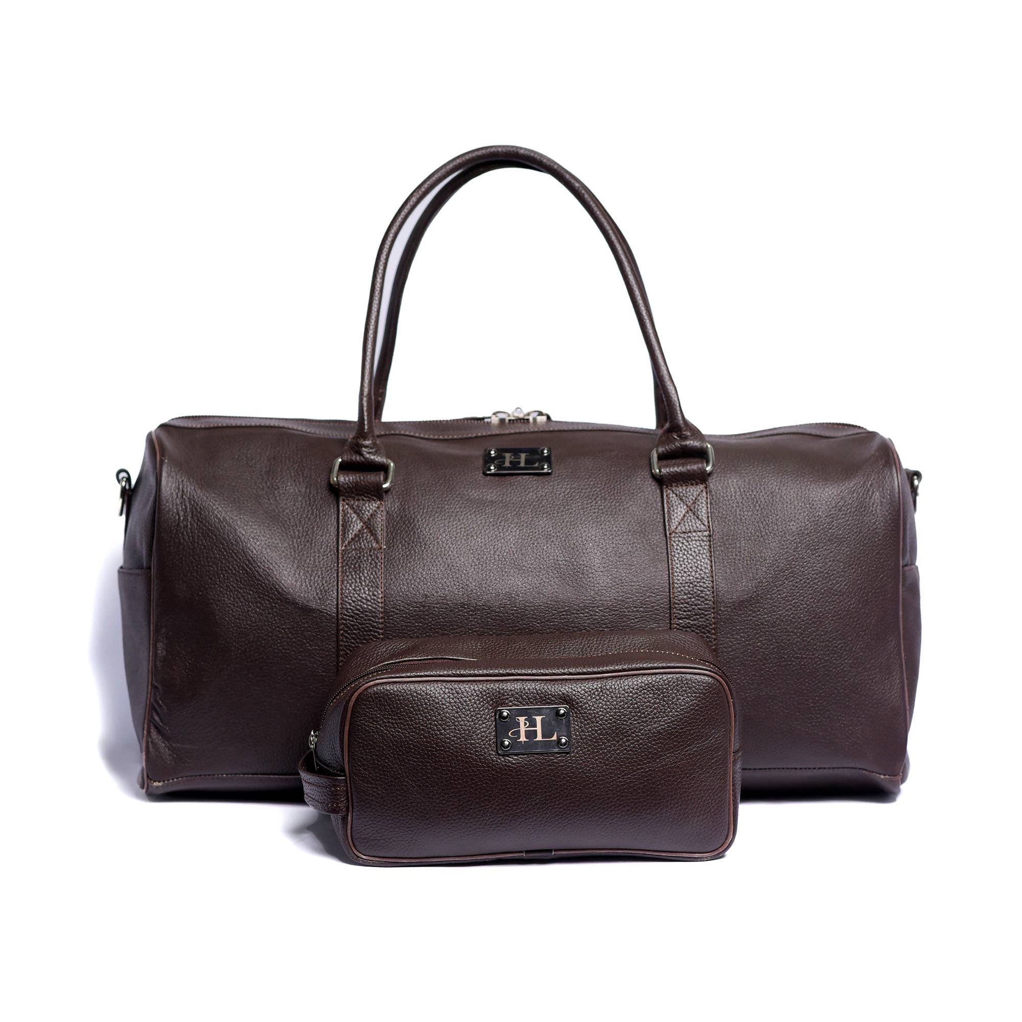 Hammi Leathers - Wholesale Weekender Bag - Unisex - Brown Milt Leather Duffle Bag – Durable & Stylish Weekender2