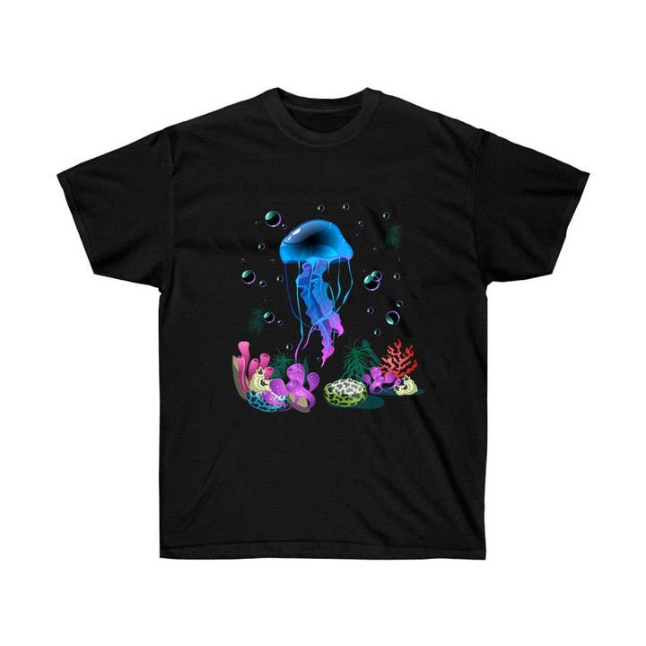 Jelly Fish Sea World Aquarium T-Shirt for wholesale by Luluizy Designs Co.