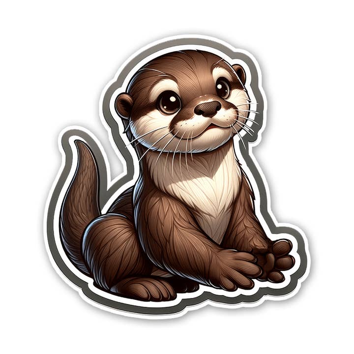 Sticker Atlas - Wholesale Sticker - River Otter Sticker