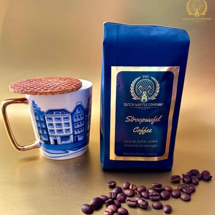 Stroopwafel Coffee from local roaster for wholesale by Dutch Waffle Company Stroopwafel Cookie