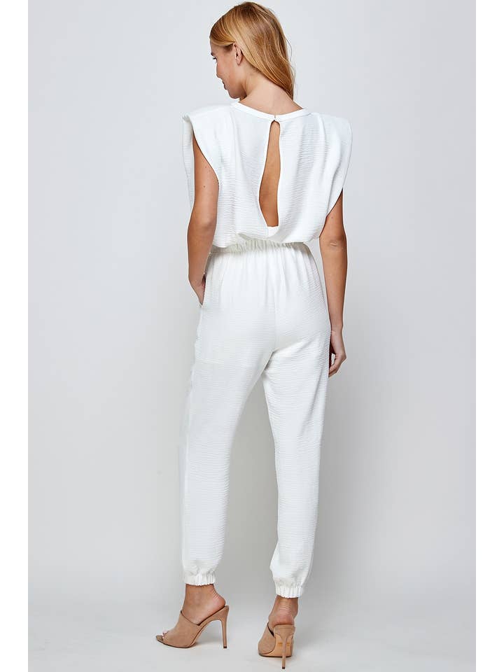 Strut & Bolt – wholesale Jumpsuit – Women's – Shoulder Muscle Padded Sleeveless Jogging Jumpsuit14