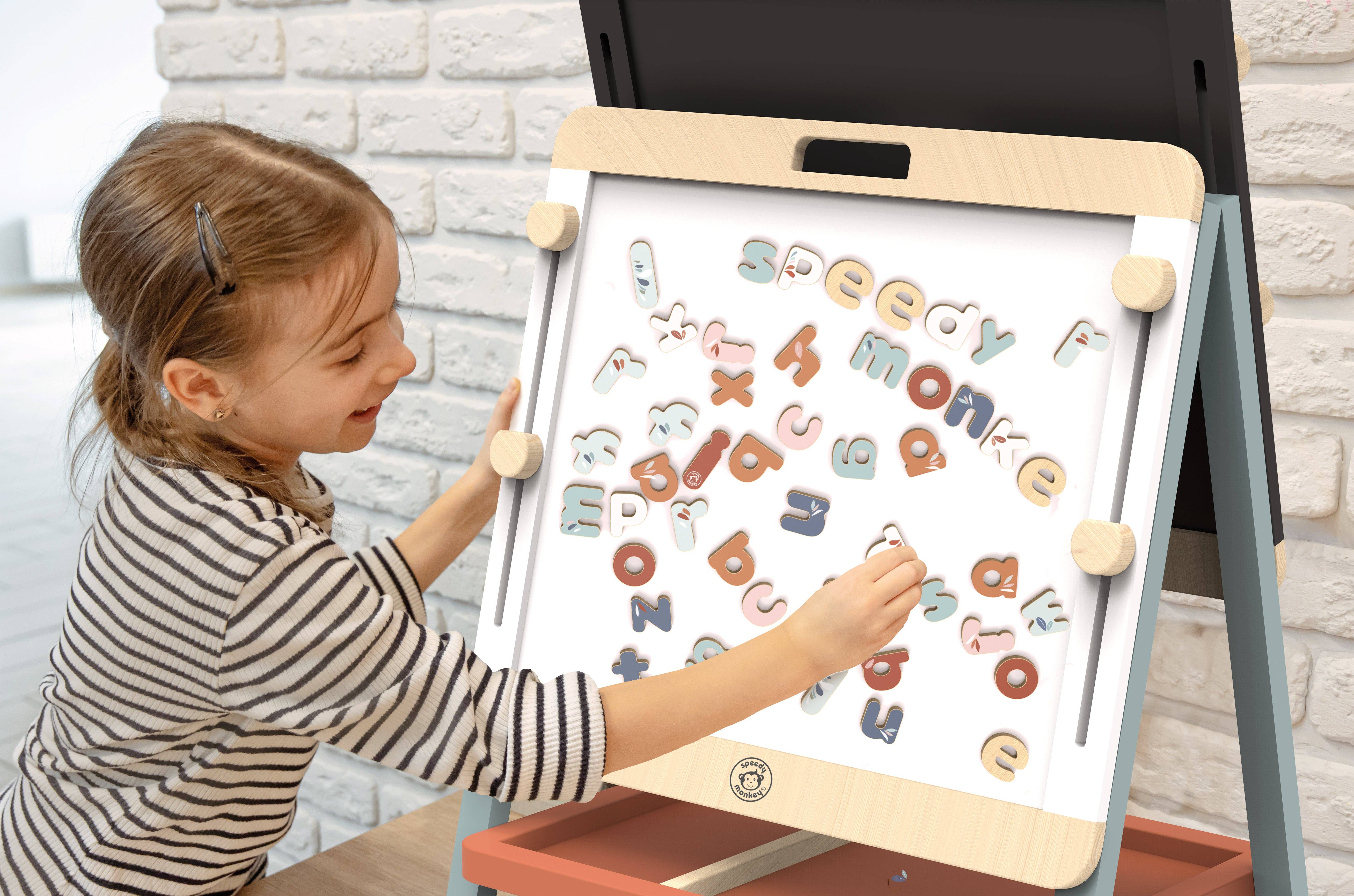 Speedy Monkey - Wholesale Toy Set - Kids - Magnetic Letters 60 pcs4