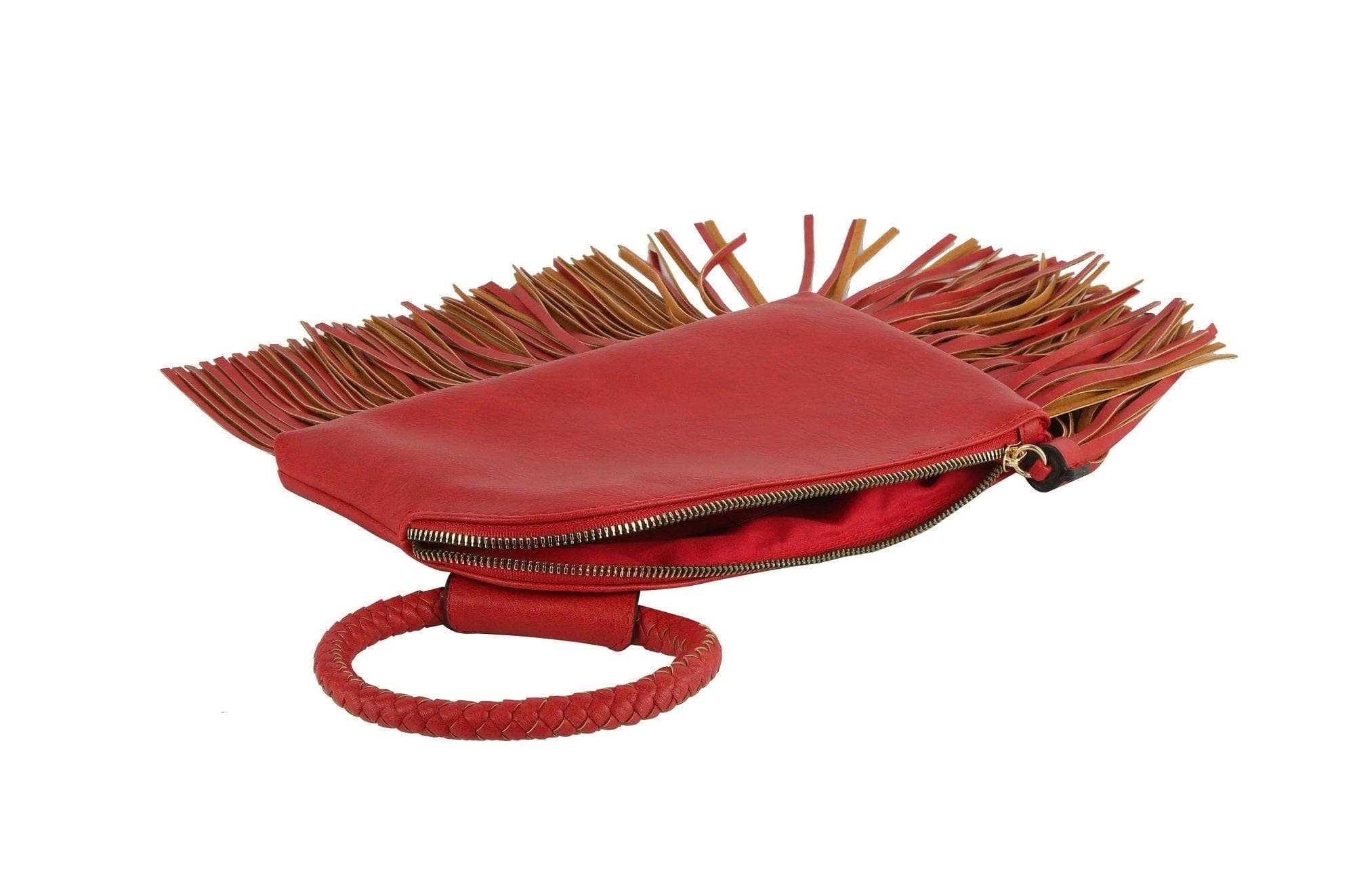 MiMi Wholesale - Wholesale Clutch Bag - Women's - JY0378 Fringe Soft Vegan Leather Wristlet/Clutch24