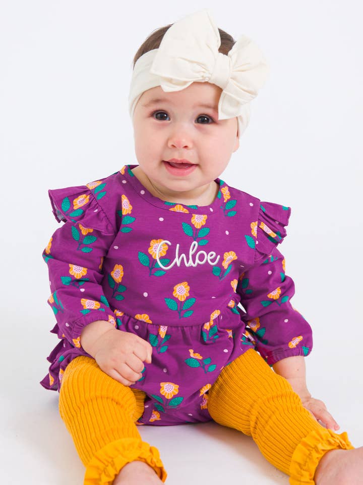 Jaune Collants sans pieds à volants en maille côtelée caramel pour filles en vente sur Faire8