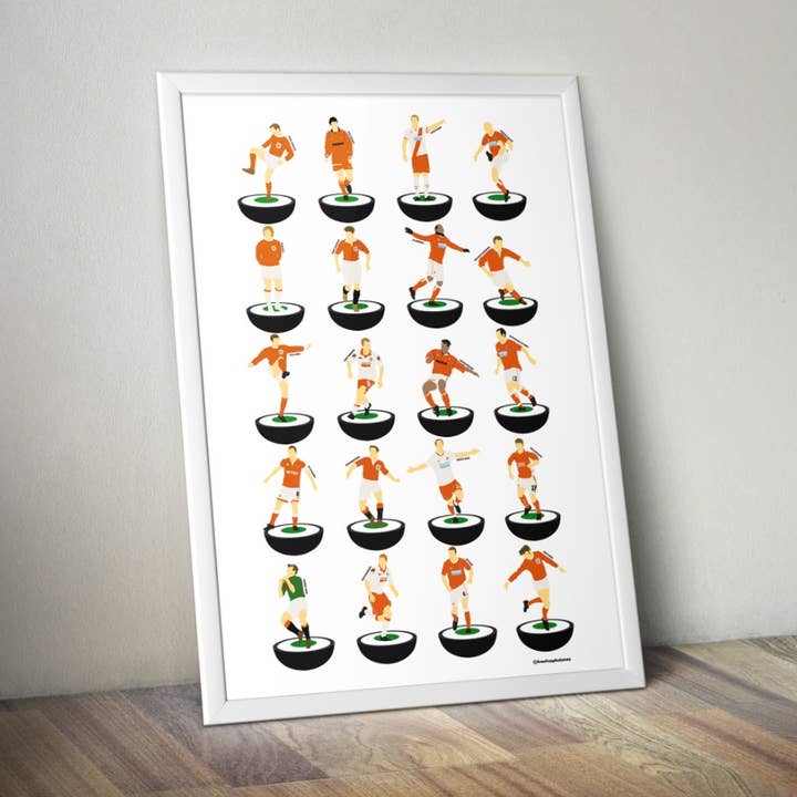 Blackpool Football Legends Impressão A3 por atacado de HomelessGhostPrints LTD