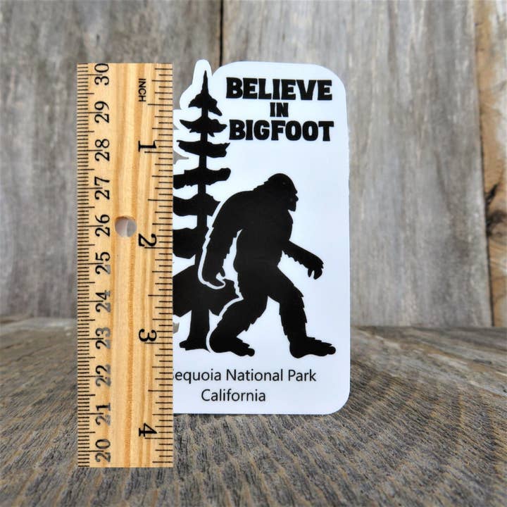 Kirk's Krafts - Wholesale Sticker - Sequoia National Park Sticker Believe in Bigfoot California Tall Tree Outdoors Waterproof Water Bottle Laptop Sticker1