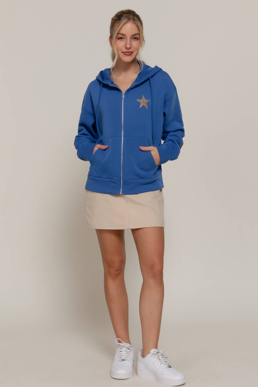 Active Basic | Active USA - Wholesale Hoodie - Women's - Long Sleeve Front & back Print Zip-Up Hoodie Jacket9