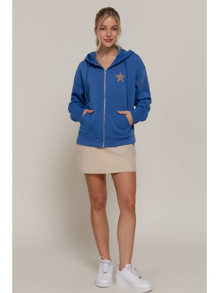 Active Basic | Active USA - Wholesale Hoodie - Women's - Long Sleeve Front & back Print Zip-Up Hoodie Jacket9