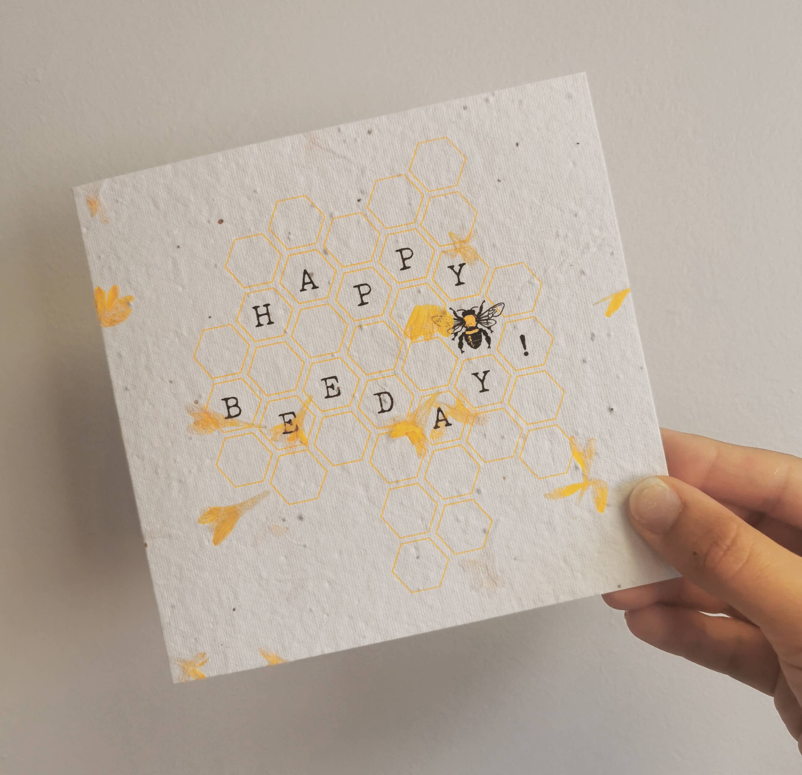 Little Green Paper Shop - Venta al por mayor Tarjetas de felicitación - Tarjeta de felicitación de papel SQ Seed, juego de palabras con plantas, Muchas Grassias7