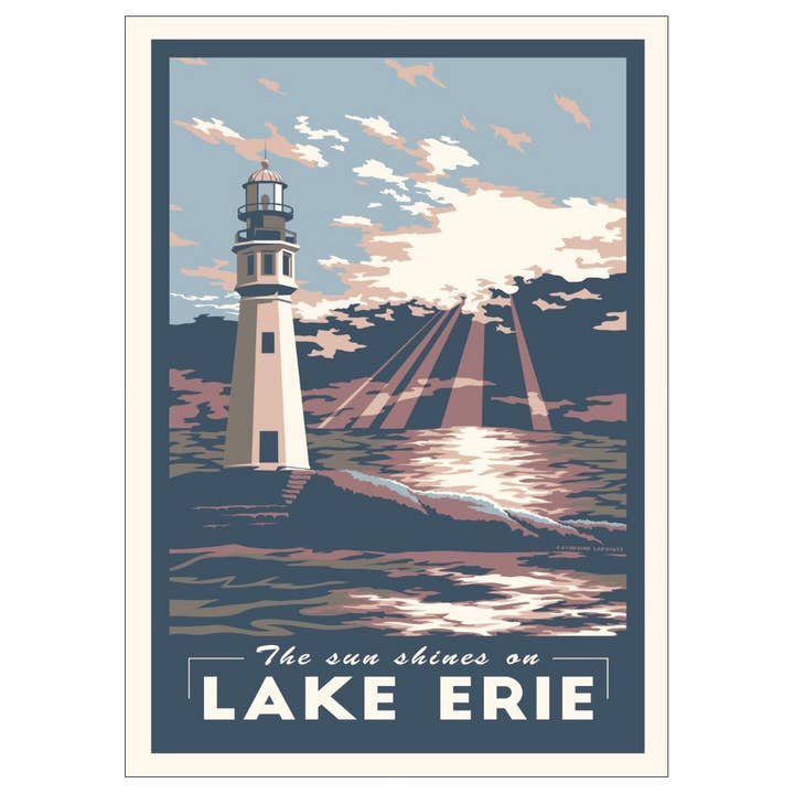 Lionheart Graphics - Vente Cartes postales - Carte postale du lac Érié, phare de Buffalo des Grands Lacs