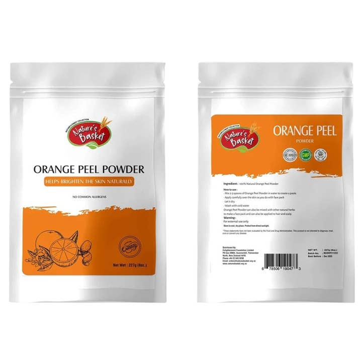 Natures Basket - Wholesale Protein/Superfood Powder - Nature's Basket Orange Peel Powder 227g