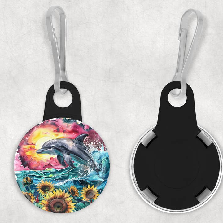 Dolphin Wave | Zipper Pull for wholesale by Corksee