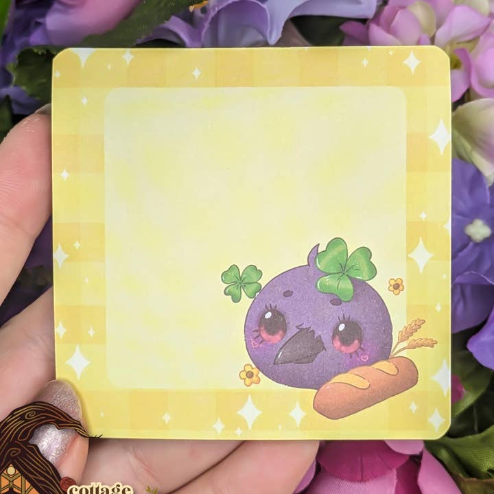 Lammas Crow Sticky Notes Notepad 3x3 til Skole & Kontor for engroshandel hos Witchbriar Cottage