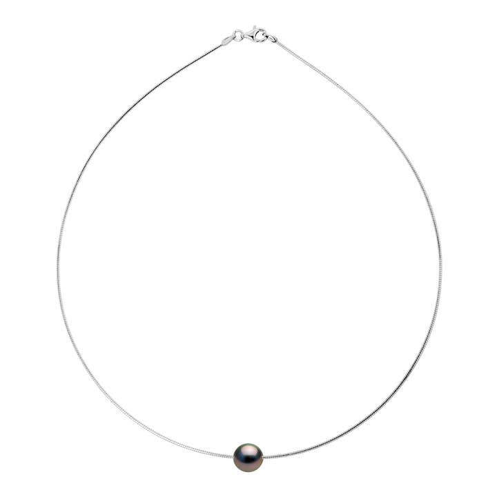 Halskette aus rhodiniertem Silber Omega 925 für den Großhandel von Mitzuko