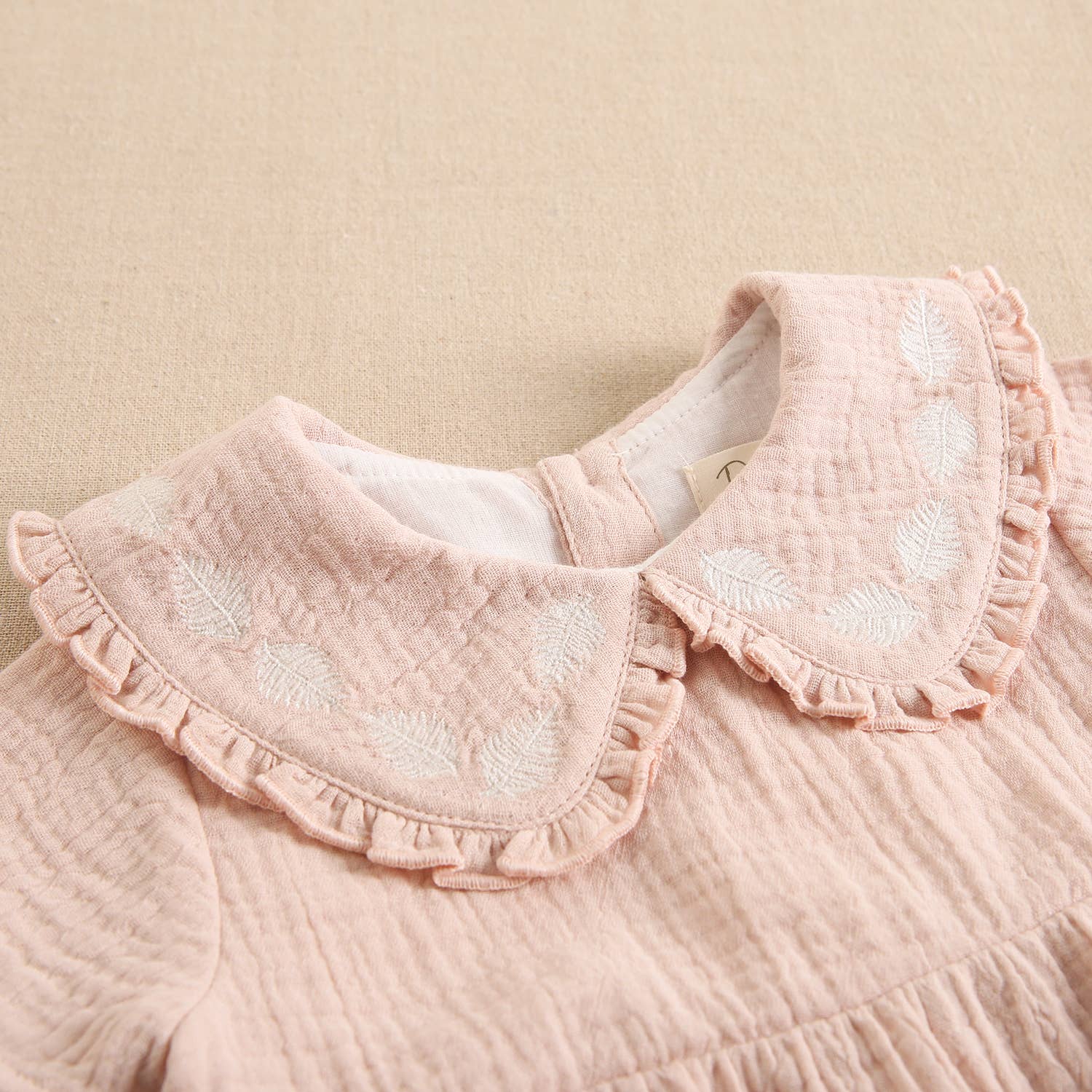 Rose Baby Girl's Bambula Frog with Embroidered Details for wholesale on Faire3