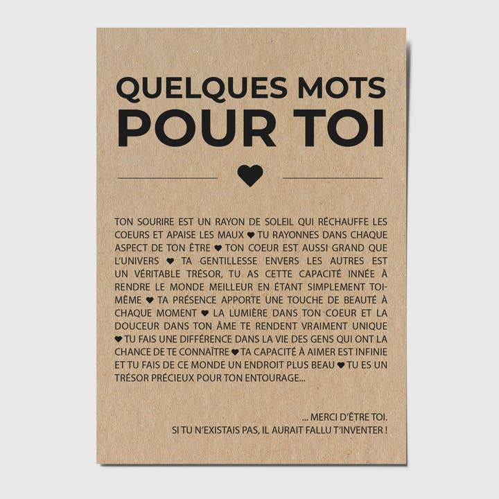 HappyWeSisters - Wholesale Friendship Card - Postcard “A few words for you”