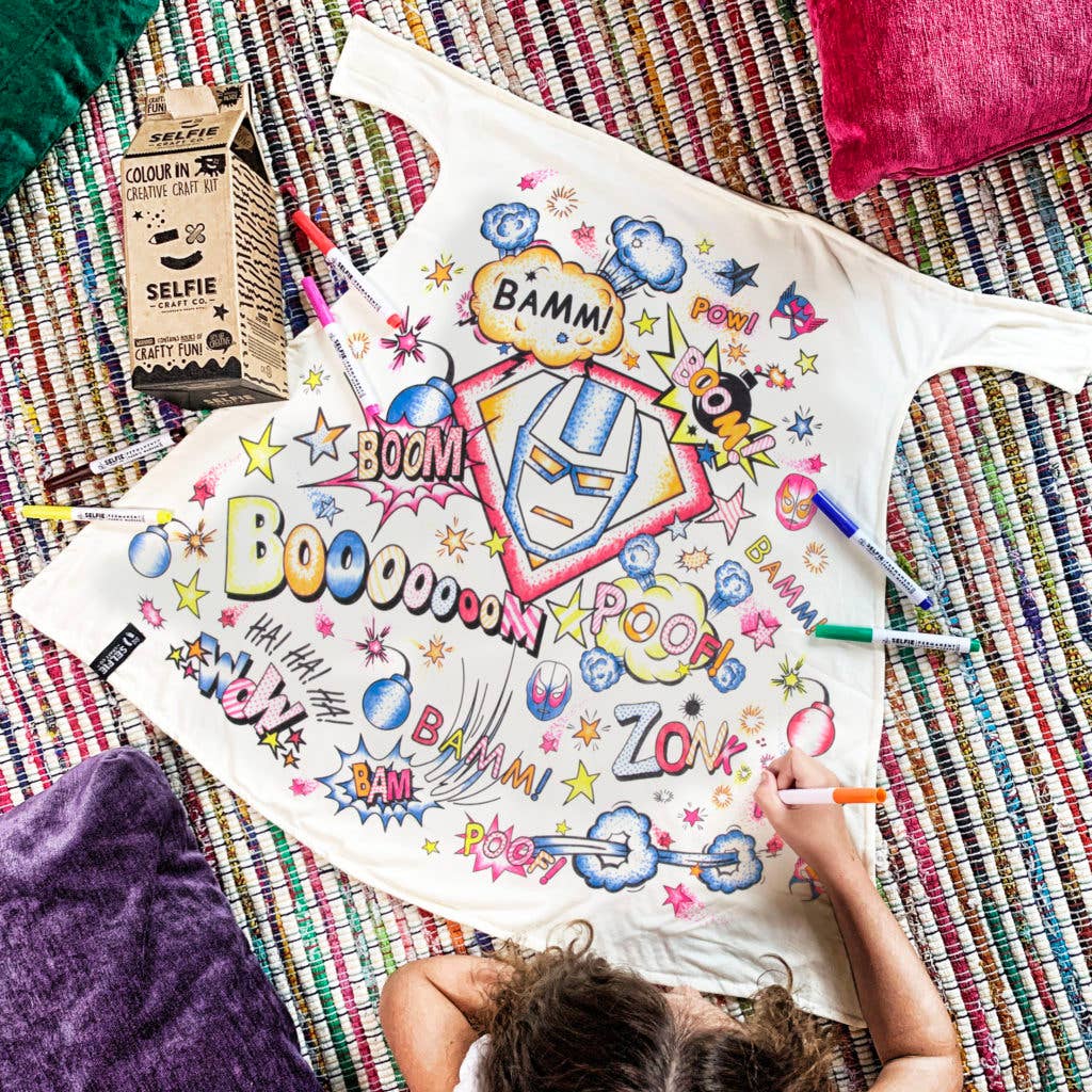 Selfie Craft Co - Vendita all'ingrosso Mantella - Bambini - Colore dei supereroi nel mantello1