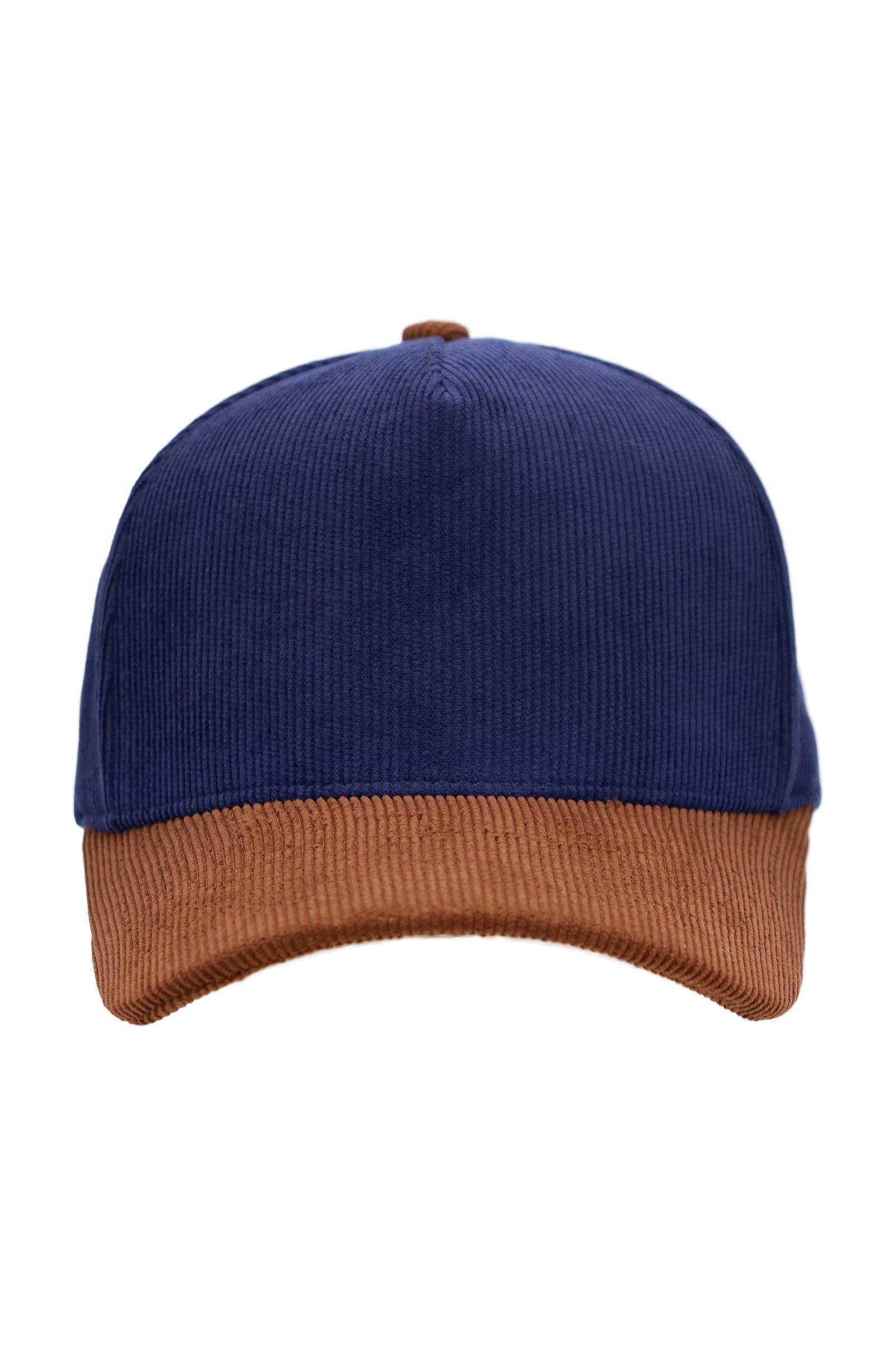 Cap Zone – Boné de beisebol - Unissexo por atacado – Boné de beisebol premium em veludo cotelê bicolor7