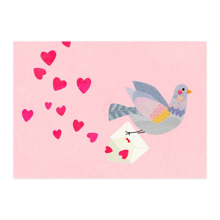 paruspaper. nutzfeine papeterie - Vente Cartes postales - Carte postale "Colombe messagère"