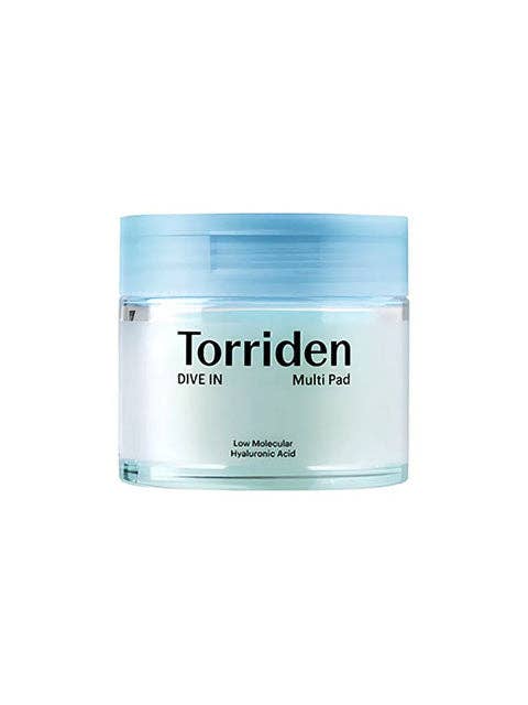 Tampons toniques végétaliens à l'acide hyaluronique Torriden Dive-in pour le visage pour la vente par Palace Beauty Galleria