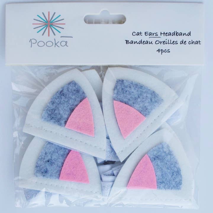 Pooka Party – Großhandel Fashion-Stirnband – Kinder – Katzenohren Filz Stirnband (4er-Set)