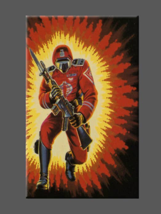 GI JOE, COBRA, CRIMSON GAURD, Magnet, Button, Mirror, 80'S for wholesale by Ba Ba Buttons