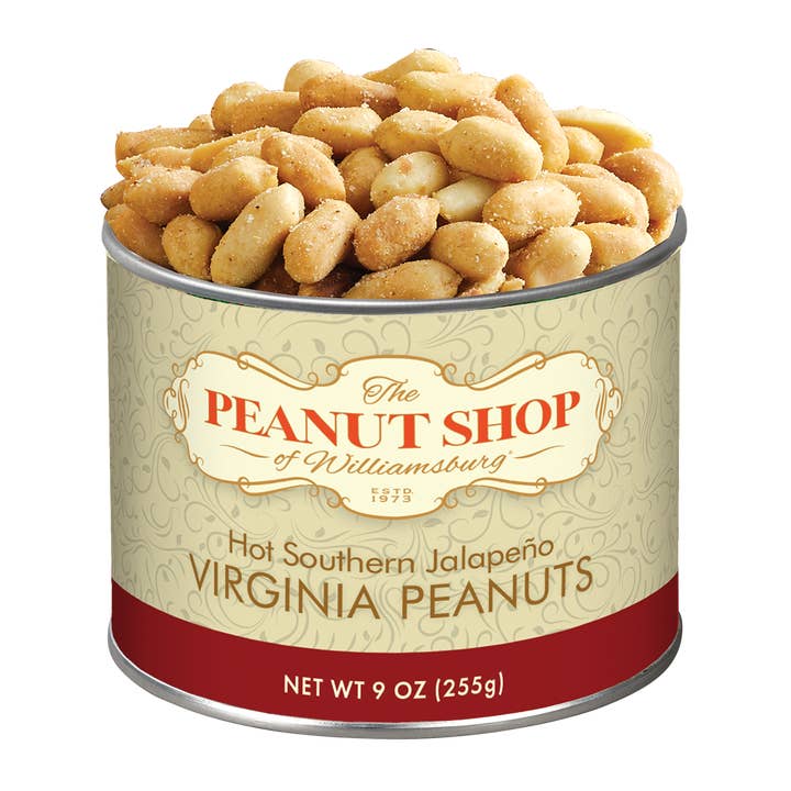 The Peanut Shop of Williamsburg - Wholesale Nuts - 9 oz. Hot Southern Jalapeño Seasoned Peanuts