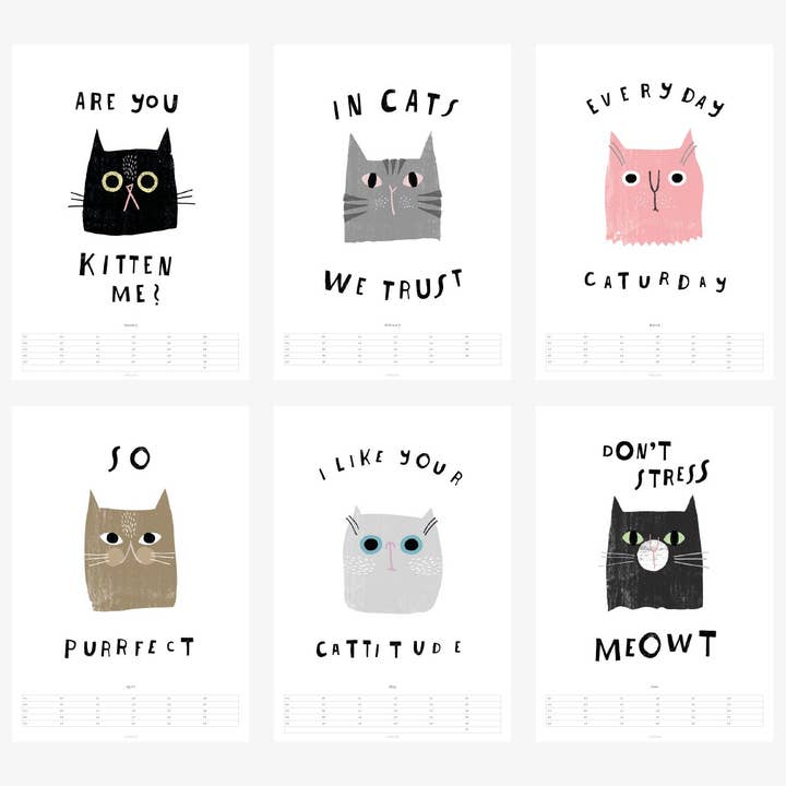 typealive - Vendita all'ingrosso Calendario - calendario da parete/Catatisfaction1