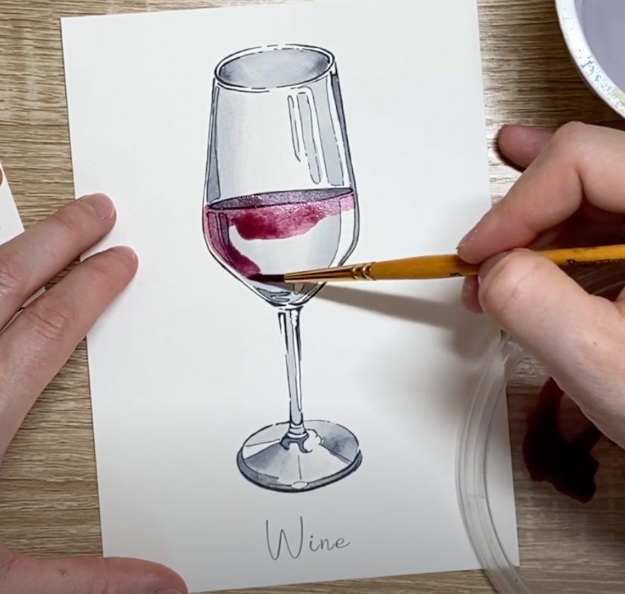 Emily Marie Watercolors - Wholesale DIY Craft Kit - Watercolor Date Night Kit: Wine4