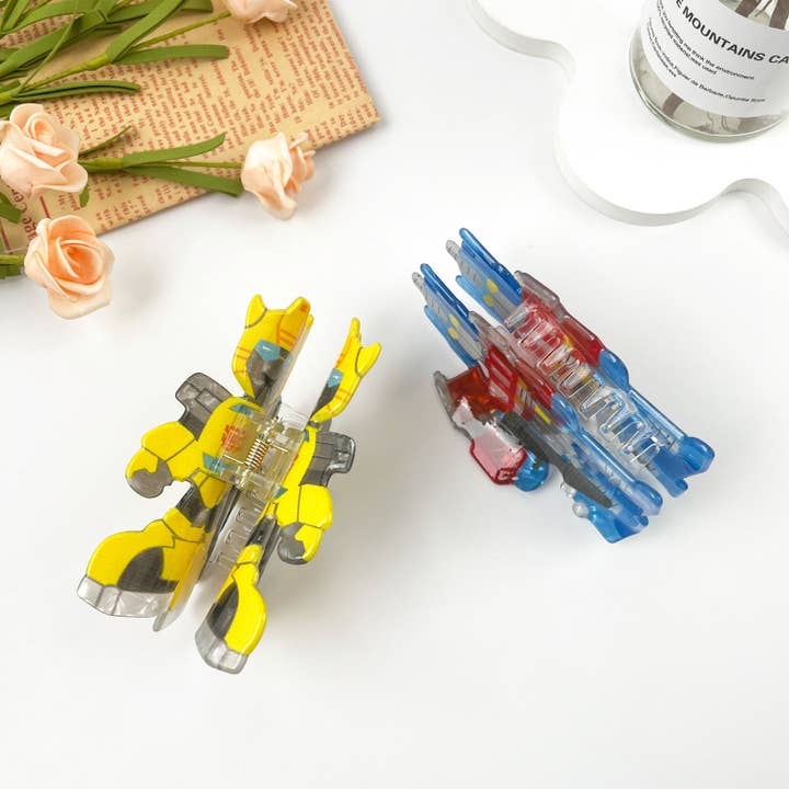 mildstyles - Venta al por mayor Horquilla para el pelo - Mujer - Pinza acrílica para el pelo Transformers Robot