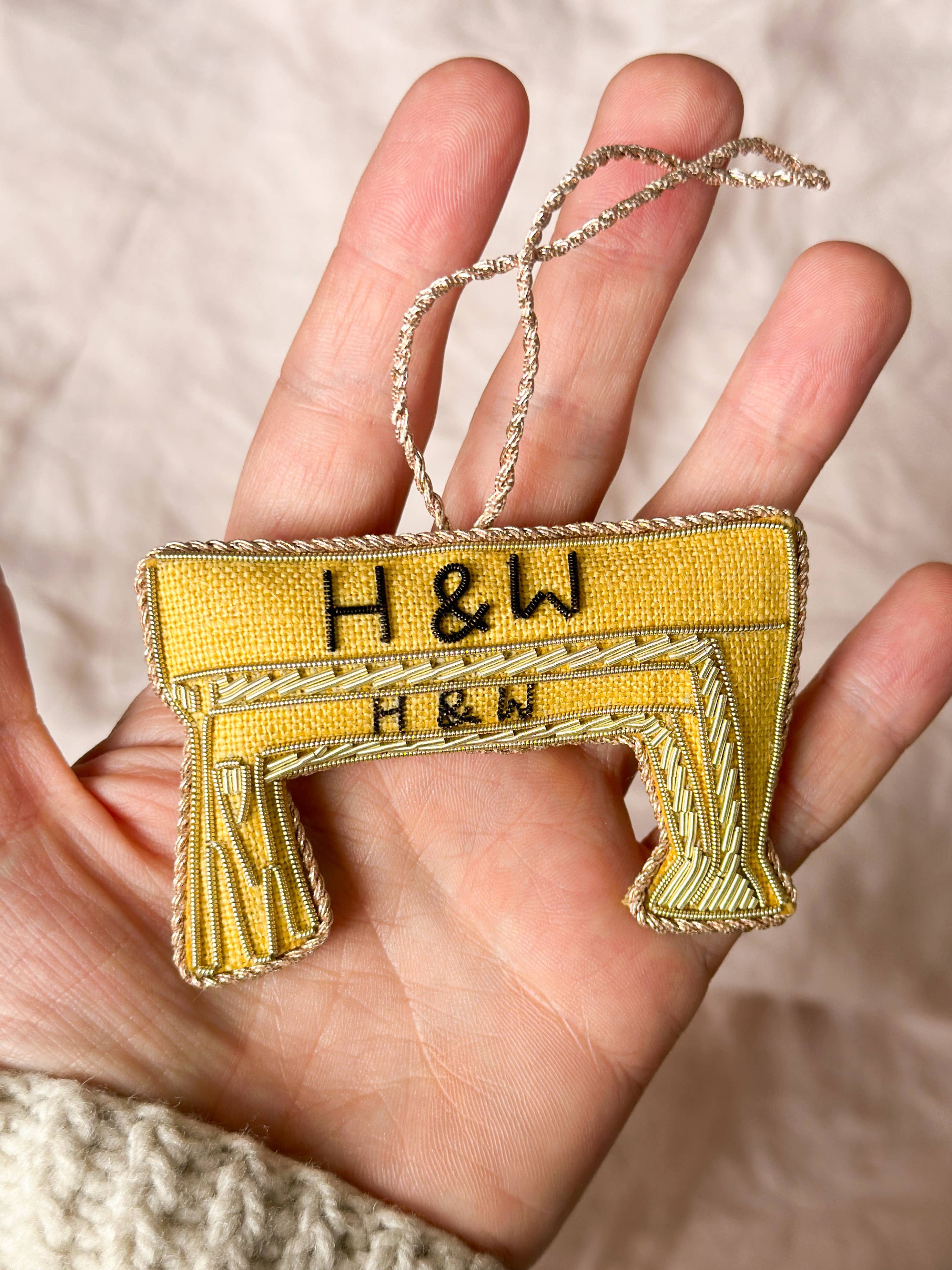 Katie Larmour Linen - Wholesale Ornament - Belfast Cranes Handmade Irish Souvenir Christmas Decoration1