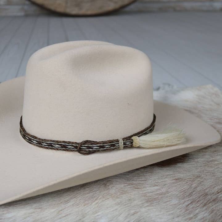 Willow Lane Hat Co. - Wholesale Hat Accessory - Women's - Horsehair Braided Single Tassel Hat Band - Paint1