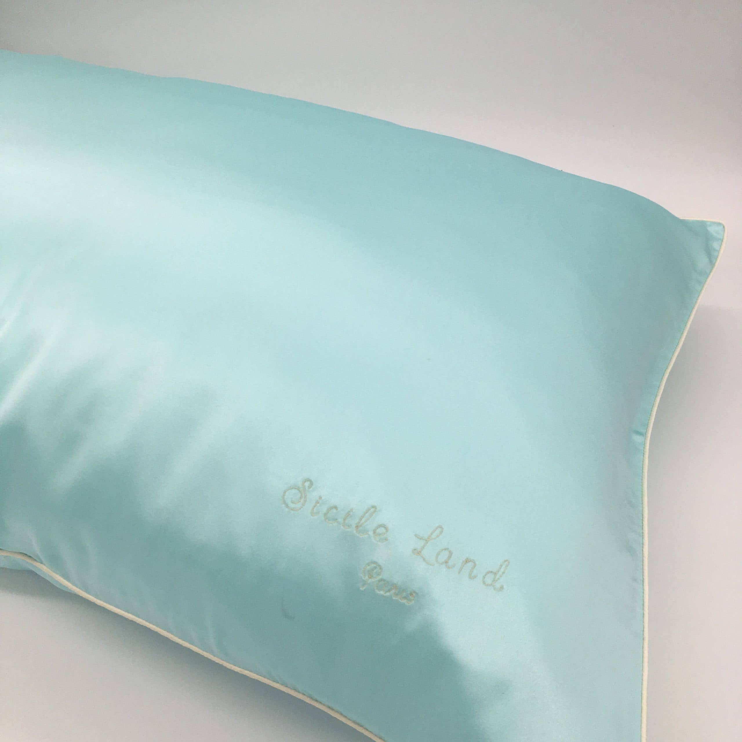 SICILE LAND – wholesale Örngott – 19 mamma lyx ljusgrön kuvert siden örngott stil C1