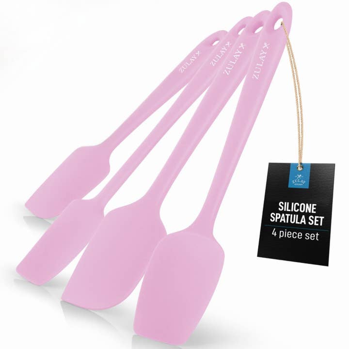 Heat Resistant Silicone Spatula Set Stainless Steel Core for wholesale by Zulay Kitchen