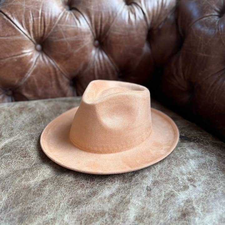 Queens INC - Vente Chapeau en feutre - femme - Chapeau Rancher en daim à bord court et rigide12