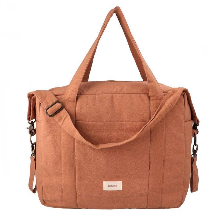 Tutete – wholesale Nappy bag – Baby – Baby Stroller Bag Cotton Brown