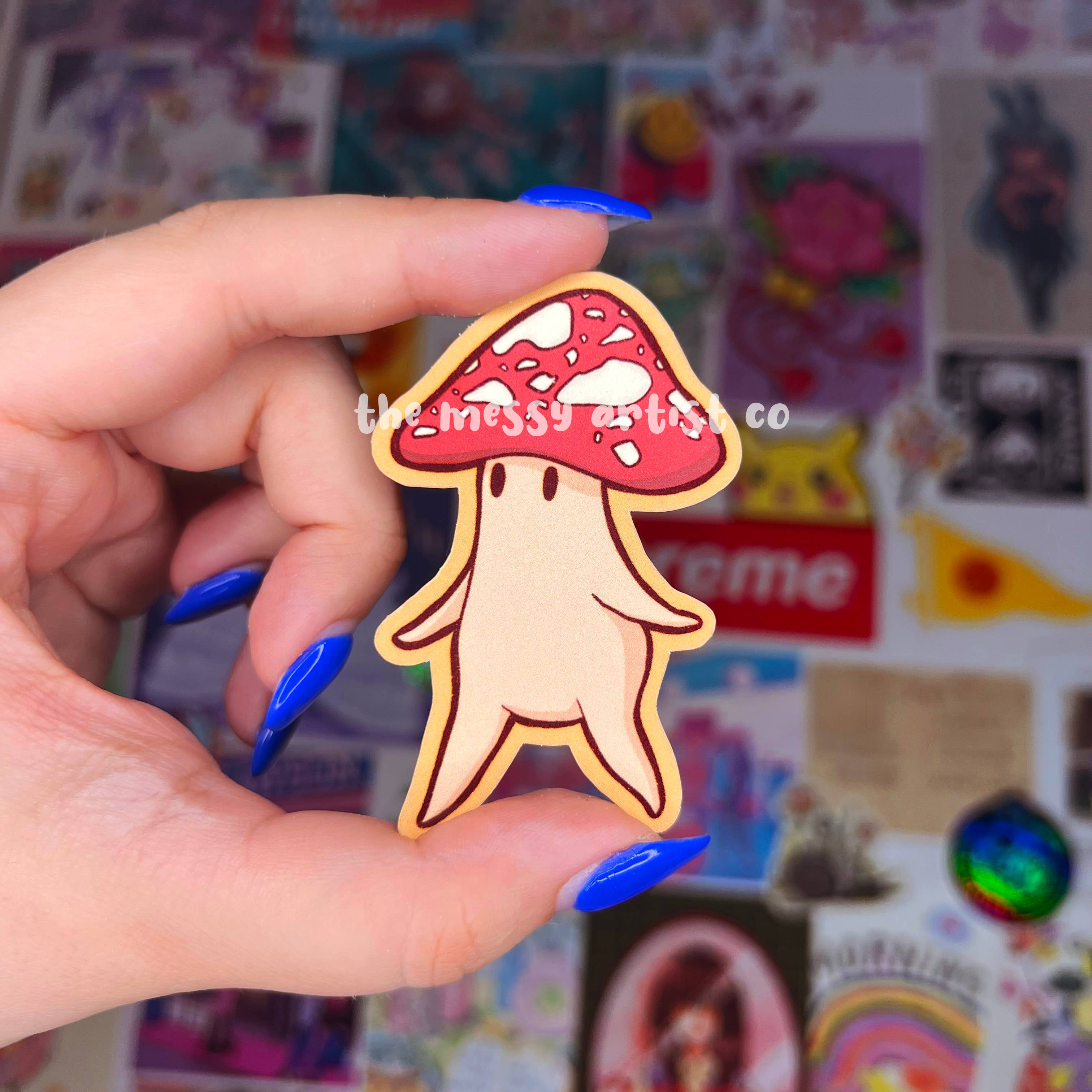 The Messy Artist Co. - Vente Autocollant - Pack d'autocollants champignons brillants6