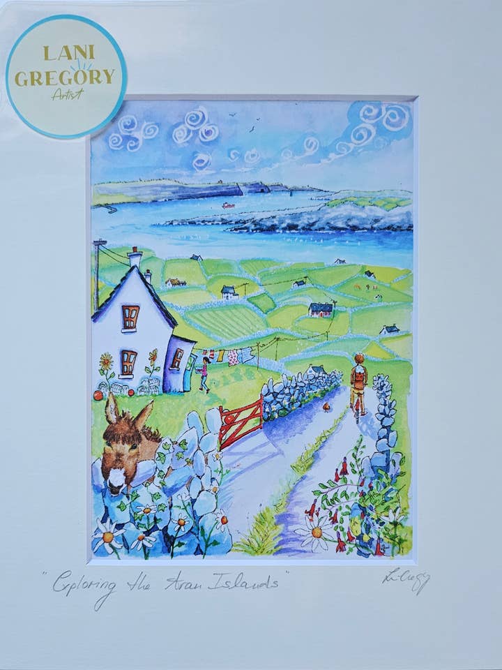 "Explorando las Islas Aran" para venta al por mayor de Lani Gregory - Art