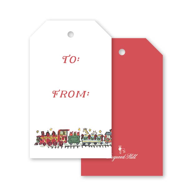 Weihnachtszug-Geschenkanhänger für den Großhandel von Dogwood Hill